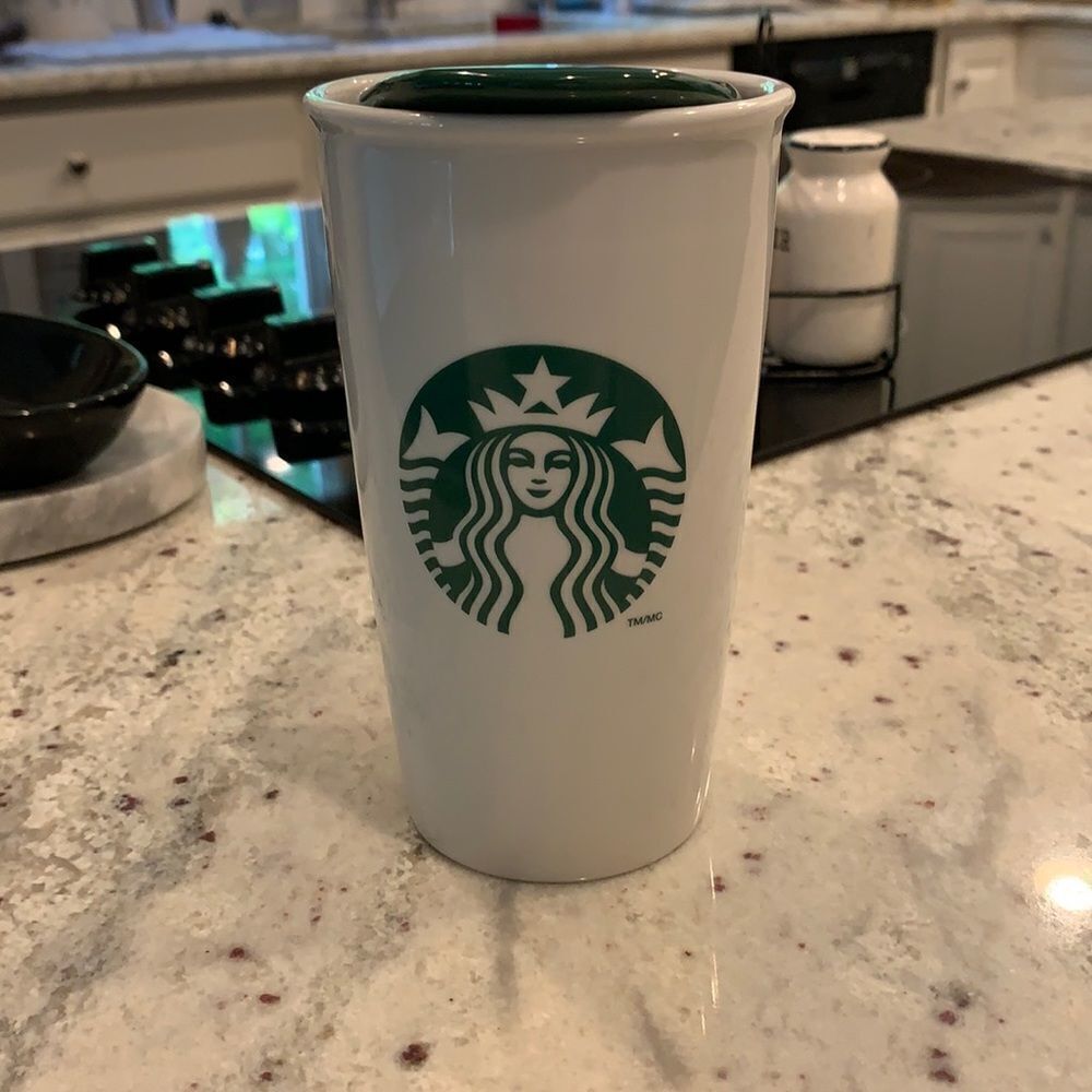 Starbucks Ceramic Travel Cup w/Lid 2014 12 oz